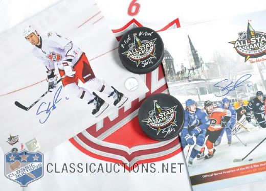Shea Weber Signed 2012 All-Star Game Limited-Edition Pieces Collection of 7