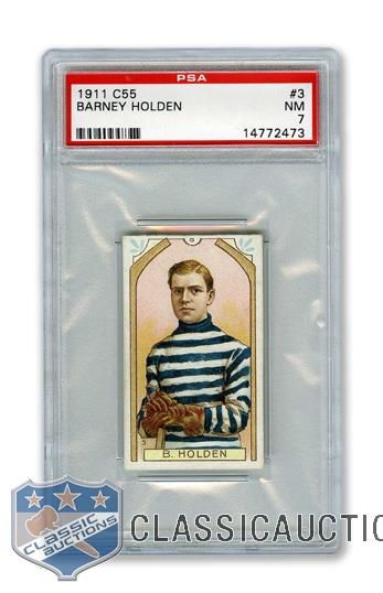 1911-12 Imperial Tobacco C55 #3 Barney Holden - Graded PSA 7