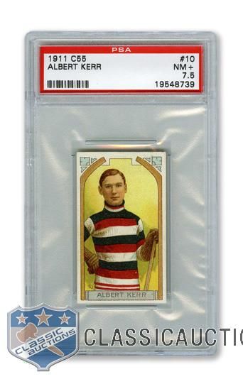 1911-12 Imperial Tobacco C55 #10 Albert "Dubbie" Kerr RC - Graded PSA 7.5