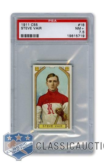 1911-12 Imperial Tobacco C55 #18 Steve Vair RC - Graded PSA 7.5