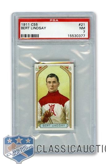 1911-12 Imperial Tobacco C55 #21 Leslie "Bert" Lindsay RC - Graded PSA 7