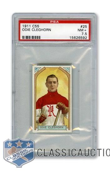 1911-12 Imperial Tobacco C55 #25 James "Odie" Cleghorn RC - Graded PSA 7.5