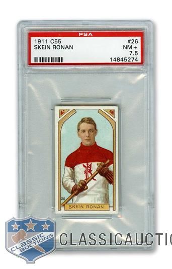 1911-12 Imperial Tobacco C55 #26 Erskine "Skein" Ronan RC - Graded PSA 7.5