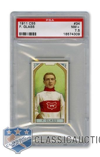 1911-12 Imperial Tobacco C55 #34 Frank "Pud" Glass - Graded PSA 7.5