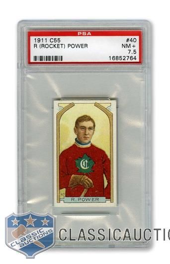 1911-12 Imperial Tobacco C55 #40 James "Rocket" Power RC - Graded PSA 7.5