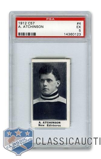 1912-13 Imperial Tobacco C57 #4 A. Atchinson RC - Graded PSA 5