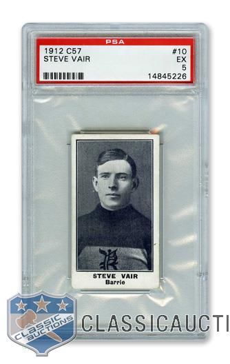 1912-13 Imperial Tobacco C57 #10 Steve Vair - Graded PSA 5