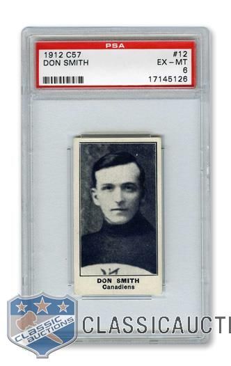 1912-13 Imperial Tobacco C57 #12 Donald "Don" Smith - Graded PSA 6