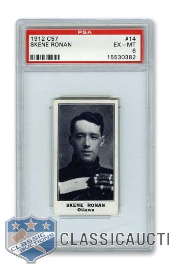 1912-13 Imperial Tobacco C57 #14 Erskine "Skein" Ronan - Graded PSA 6