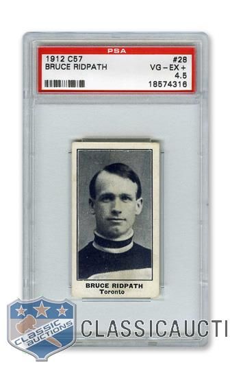 1912-13 Imperial Tobacco C57 #28 Bruce Ridpath - Graded PSA 4.5