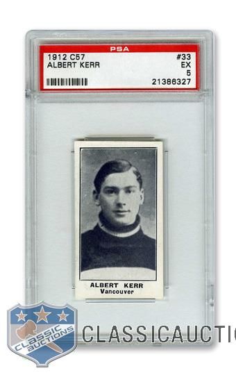 1912-13 Imperial Tobacco C57 #33 Albert "Dubbie" Kerr - Graded PSA 5