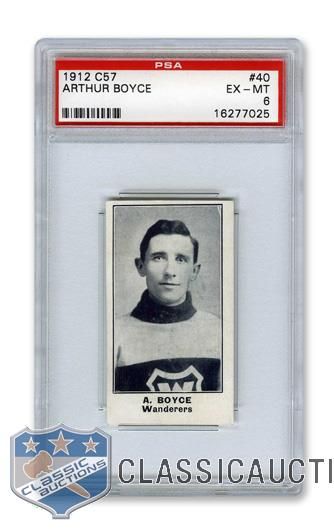 1912-13 Imperial Tobacco C57 #40 Arthur "Art" Boyce RC - Graded PSA 6