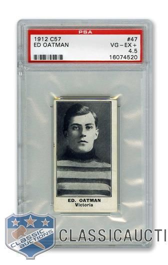 1912-13 Imperial Tobacco C57 #47 Edward "Eddie" Oatman - Graded PSA 4.5