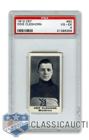 1912-13 Imperial Tobacco C57 #50 James "Odie" Cleghorn - Graded PSA 4