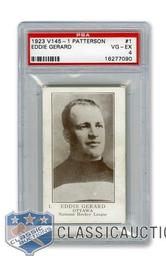 1923-24 William Paterson V145-1 #1 HOFer Edward "Eddie" Gerard - Graded PSA 4