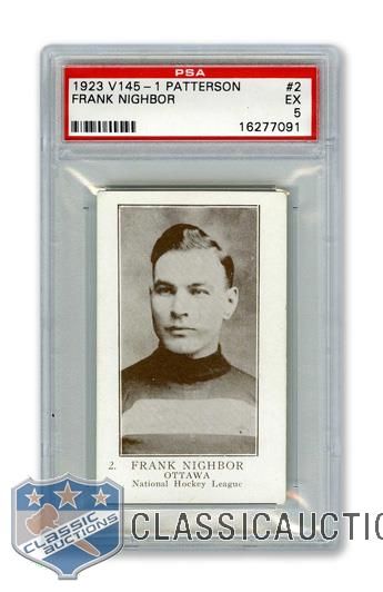 1923-24 William Paterson V145-1 #2 HOFer Frank "Pembroke Peach" Nighbor RC - Graded PSA 5