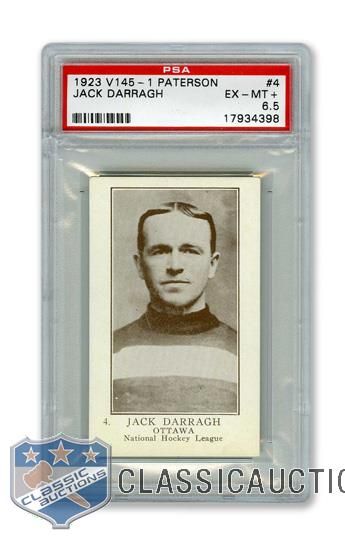 1923-24 William Paterson V145-1 #4 HOFer John "Jack" Darragh - Graded PSA 6.5 - Highest Graded!
