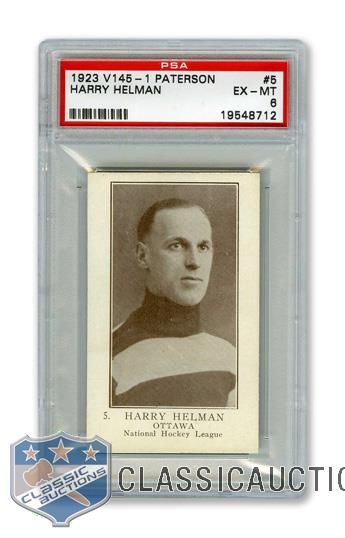 1923-24 William Paterson V145-1 #5 Harry Helman RC - Graded PSA 6 - Highest Graded!