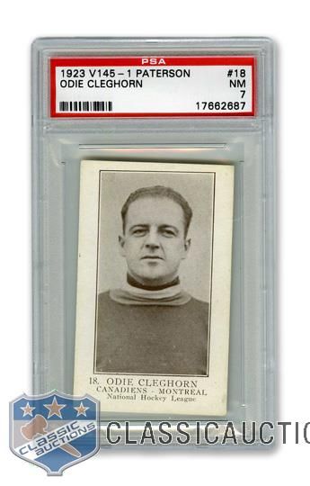 1923-24 William Paterson V145-1 #18 James "Odie" Cleghorn - Graded PSA 7 - Highest Graded!