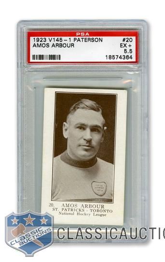 1923-24 William Paterson V145-1 #20 Amos Arbour RC - Graded PSA 5.5