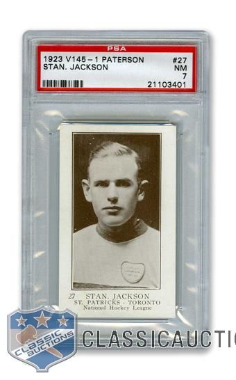 1923-24 William Paterson V145-1 #27 Stan Jackson RC - Graded PSA 7 - Highest Graded!