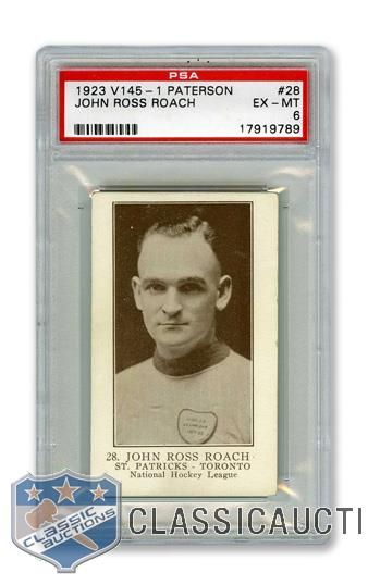 1923-24 William Paterson V145-1 #28 John Ross "Little Napoleon" Roach RC - Graded PSA 6