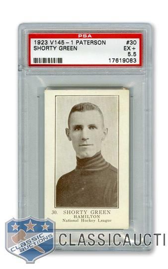 1923-24 William Paterson V145-1 #30 HOFer Wilfred "Shorty" Green RC - Graded PSA 5.5