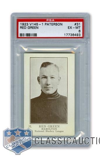 1923-24 William Paterson V145-1 #31 Redvers "Red" Green RC - Graded PSA 6