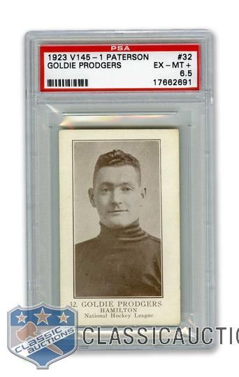1923-24 William Paterson V145-1 #32 George "Goldie" Prodgers - Graded PSA 6.5 - Highest Graded!