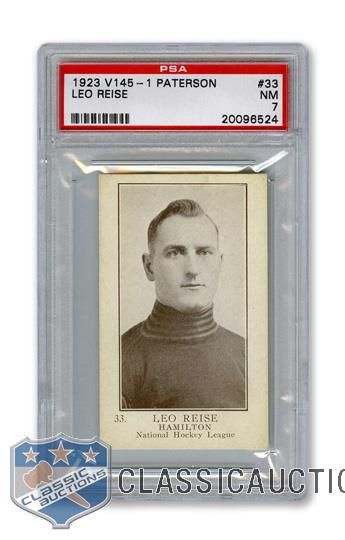 1923-24 William Paterson V145-1 #33 Leo Reise RC - Graded PSA 7 - Highest Graded!