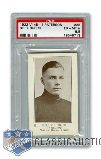 1923-24 William Paterson V145-1 #35 HOFer Harry "Billy" Burch RC - Graded PSA 6.5 - Highest Graded!