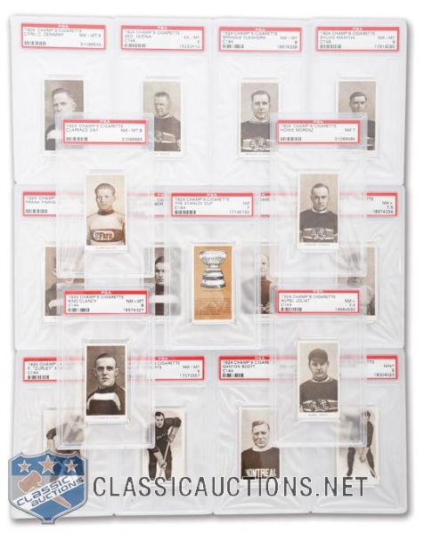 1924-25 Champs Cigarettes C144 PSA-Graded Complete 60-Card Set <br>- Current Finest and All-Time Finest PSA Set!