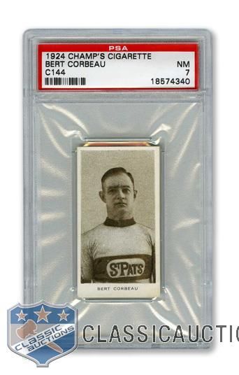 1924-25 Champs Cigarettes C144 Bert "Pig Iron" Corbeau - Graded PSA 7