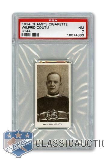 1924-25 Champs Cigarettes C144 Wilfrid "Billy" Coutu - Graded PSA 7