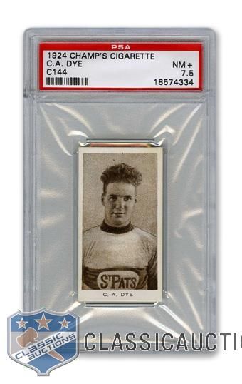 1924-25 Champs Cigarettes C144 HOFer Cecil "Babe" Dye - Graded PSA 7.5