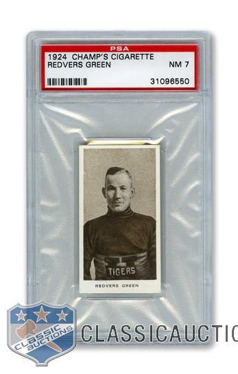 1924-25 Champs Cigarettes C144 Redvers "Red" Green - Graded PSA 7 - Highest Graded!