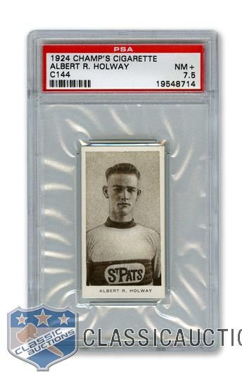 1924-25 Champs Cigarettes C144 Albert "Toots" Holway RC - Graded PSA 7.5