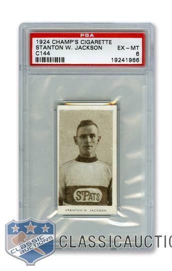 1924-25 Champs Cigarettes C144 Stan Jackson RC - Graded PSA 6