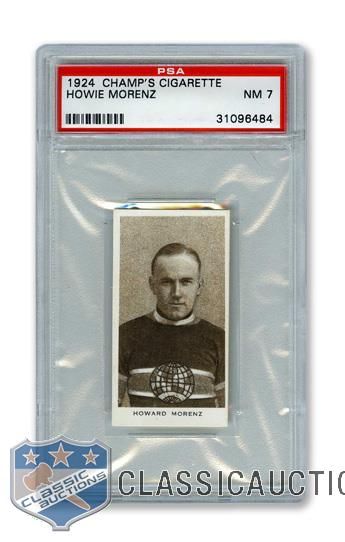 1924-25 Champs Cigarettes C144 HOFer Howie "Stratford Streak" Morenz - Graded PSA 7