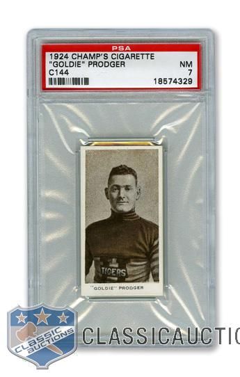 1924-25 Champs Cigarettes C144 George "Goldie" Prodger - Graded PSA 7