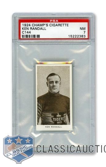 1924-25 Champs Cigarettes C144 Ken Randall - Graded PSA 7 - Highest Graded!