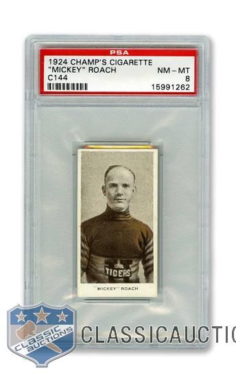 1924-25 Champs Cigarettes C144 Michael "Mickey" Roach - Graded PSA 8 - Highest Graded!