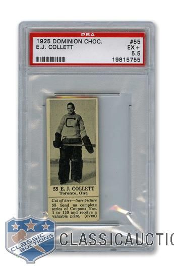 1925 Dominion Chocolate #55 Ernie John Collett - Graded PSA 5.5