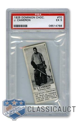 1925 Dominion Chocolate #70 Jack Cameron - Graded PSA 5