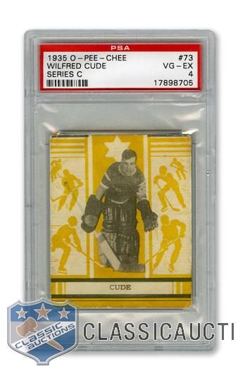 1935-36 O-Pee-Chee Series "C" #73 Wilfred "Wilf" Cude RC - Graded PSA 4