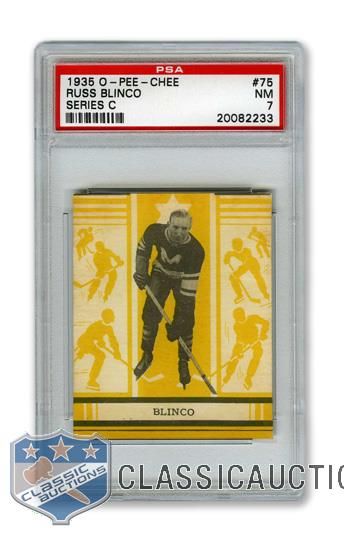 1935-36 O-Pee-Chee Series "C" #75 Russell "Russ" Blinco RC - Graded PSA 7