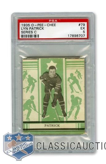 1935-36 O-Pee-Chee Series "C" #79 HOFer Lynn Patrick RC - Graded PSA 5