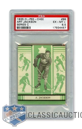 1935-36 O-Pee-Chee Series "C" #88 Arthur "Art" Jackson RC - Graded PSA 6.5