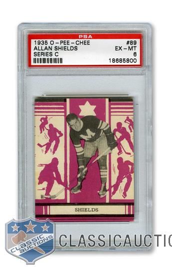 1935-36 O-Pee-Chee Series "C" #89 Allan "Al" Shields RC - Graded PSA 6