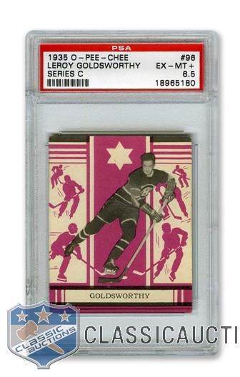 1935-36 O-Pee-Chee Series "C" #96 Leroy "Goldy" Goldsworthy RC - Graded PSA 6.5